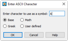 Enter ASCII Character
