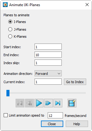 animate ijk planes