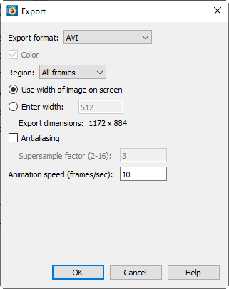 export avi