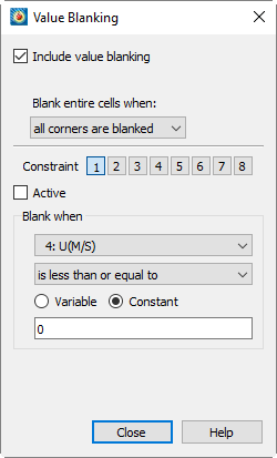 value blanking