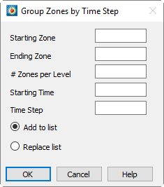 group zones by time step