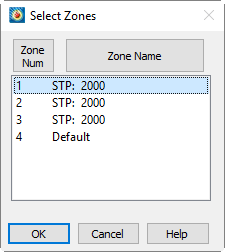select zones