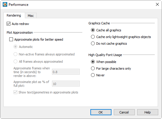 performance rendering