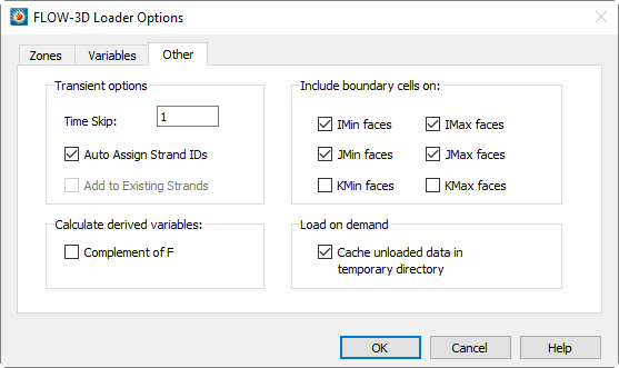 flow 3d loader options other