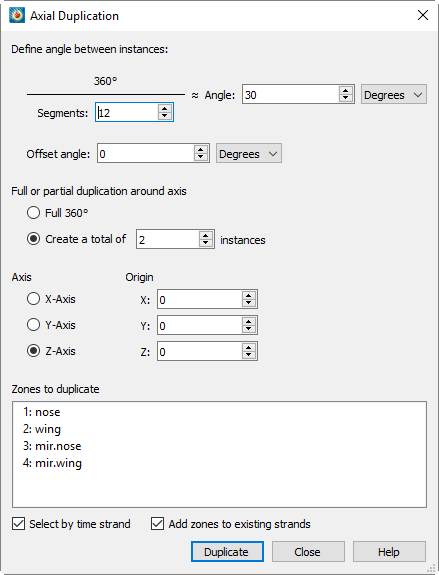 axial duplication