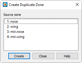 create duplicate zone