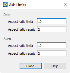 3d axis limits