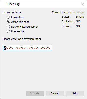 licensing activation