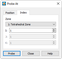 probe at index