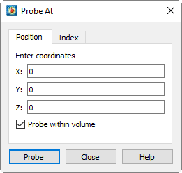 probe at position