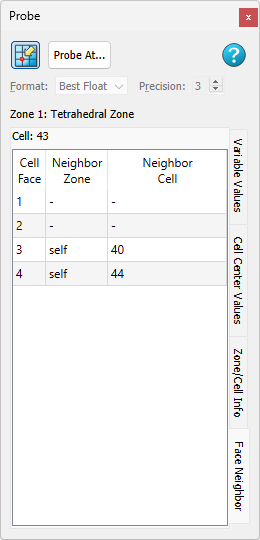probe face neighbor