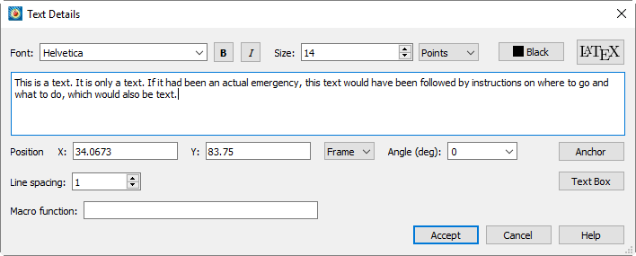 text details