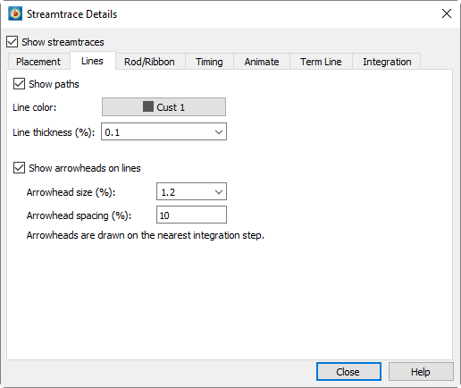 streamtrace details line