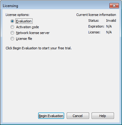 licensing eval