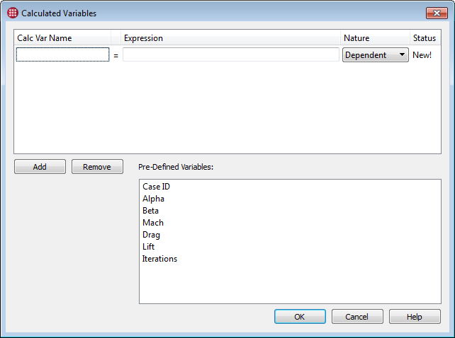 calculated variables