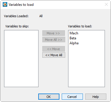 general text loader variables to load