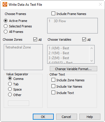 write data as text file