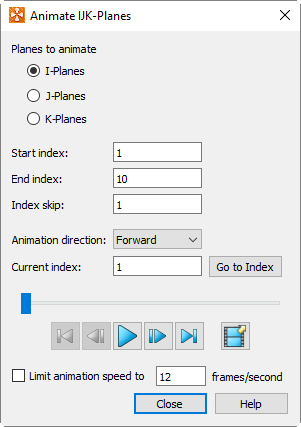 animate ijk planes