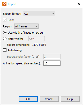 export avi