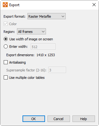export raster metafile