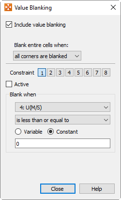 value blanking