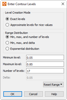 enter contour level range