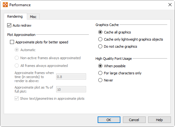 performance rendering