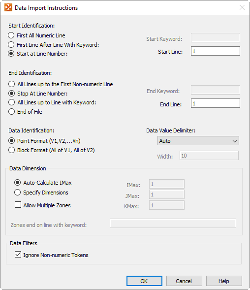 general text loader data import