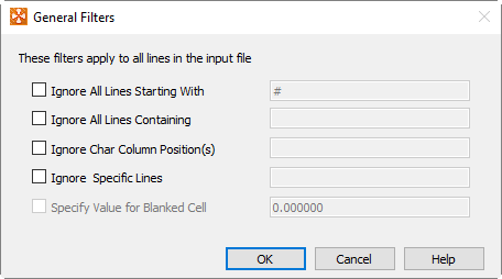 general text loader general filters