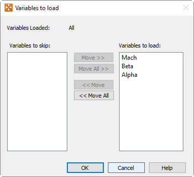 general text loader variables to load