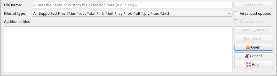 load data files linux
