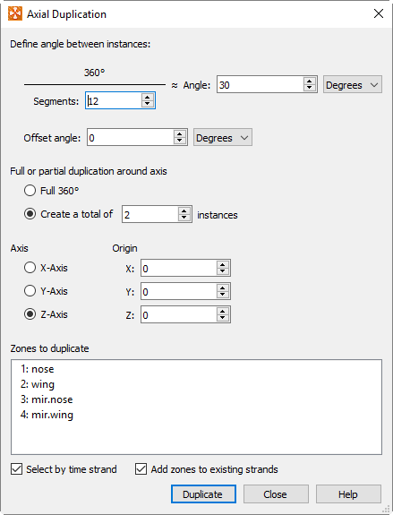 axial duplication