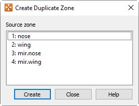 create duplicate zone
