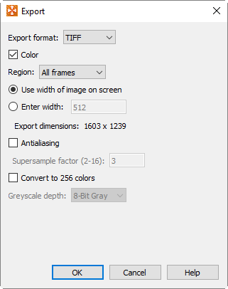 export tiff