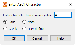 enter ascii character