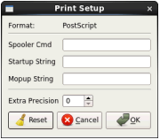 print setup linux