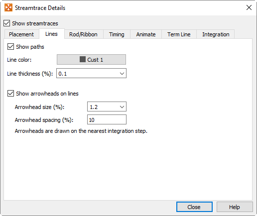 streamtrace details line