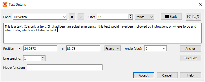 text details