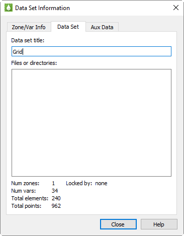 data set info dataset