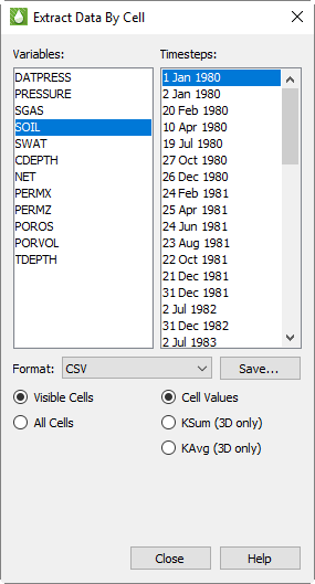 extract data by cell