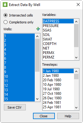 extract data by well