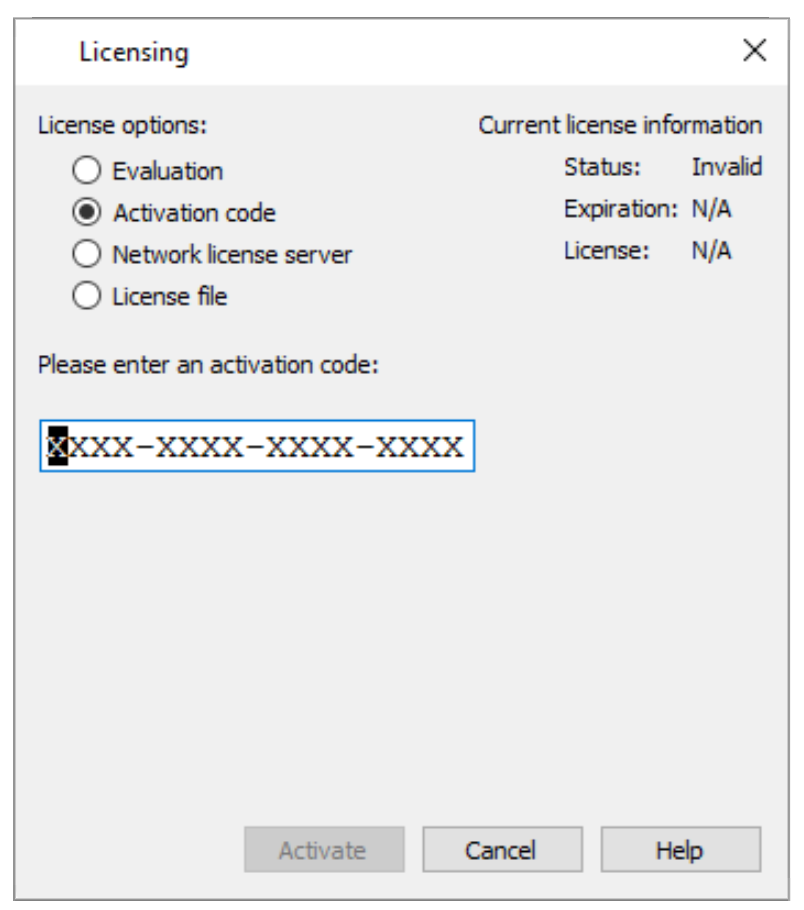 licensing activation