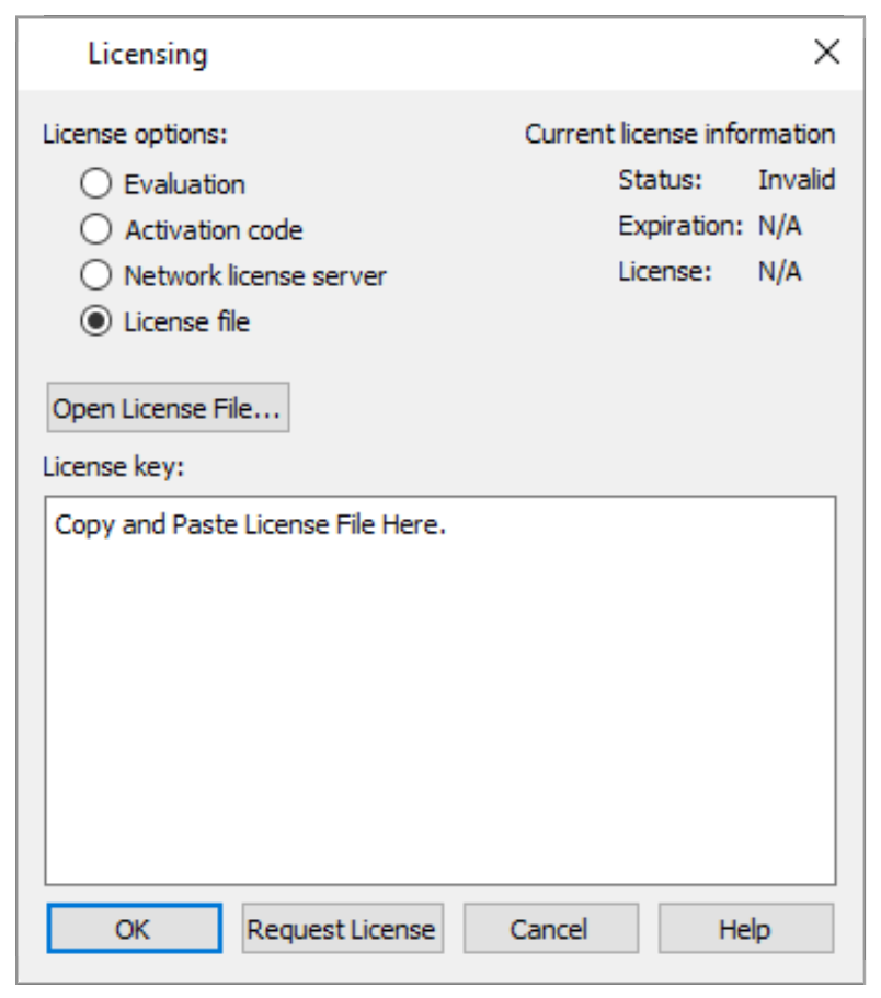 licensing license file