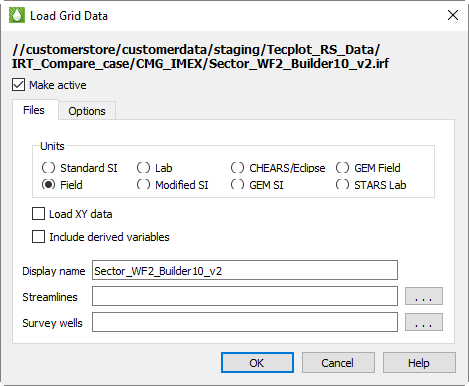 load grid data cmg files