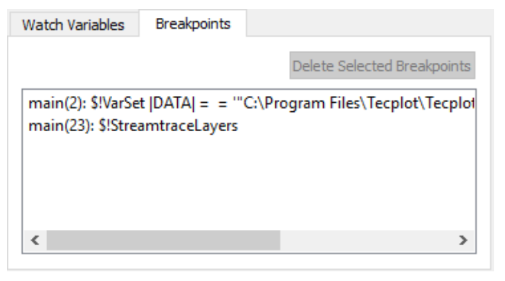 macro debugger breakpoints