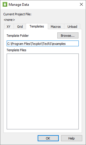 manage data templates