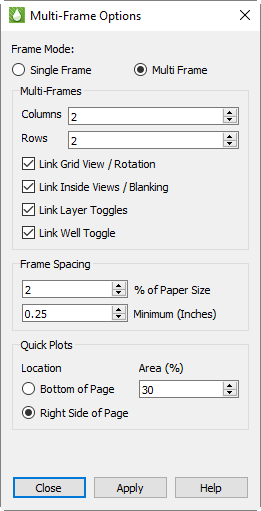 multiframe options multi